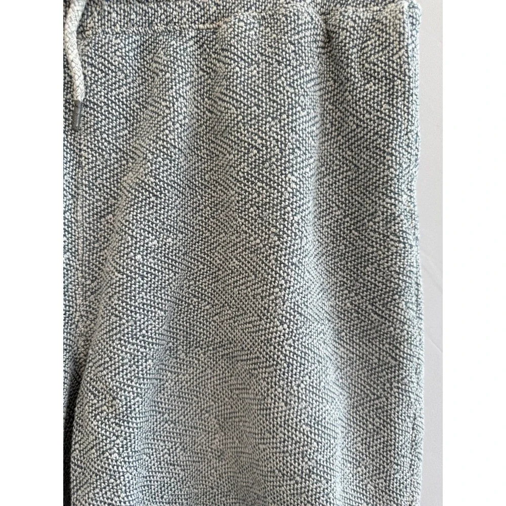 Faherty Knit Lounge Shorts XXL Blue White Drawstring Casual Textured Cotton